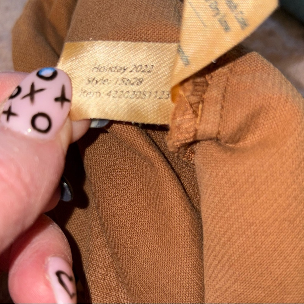 Marine Layer Allison Corduroy Trousers Camel Dolphin Hem Women’s Medium - Picture 5 of 5